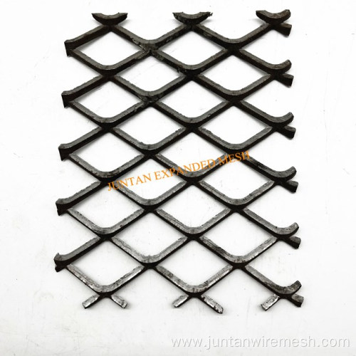 Black steel expanded metal mesh